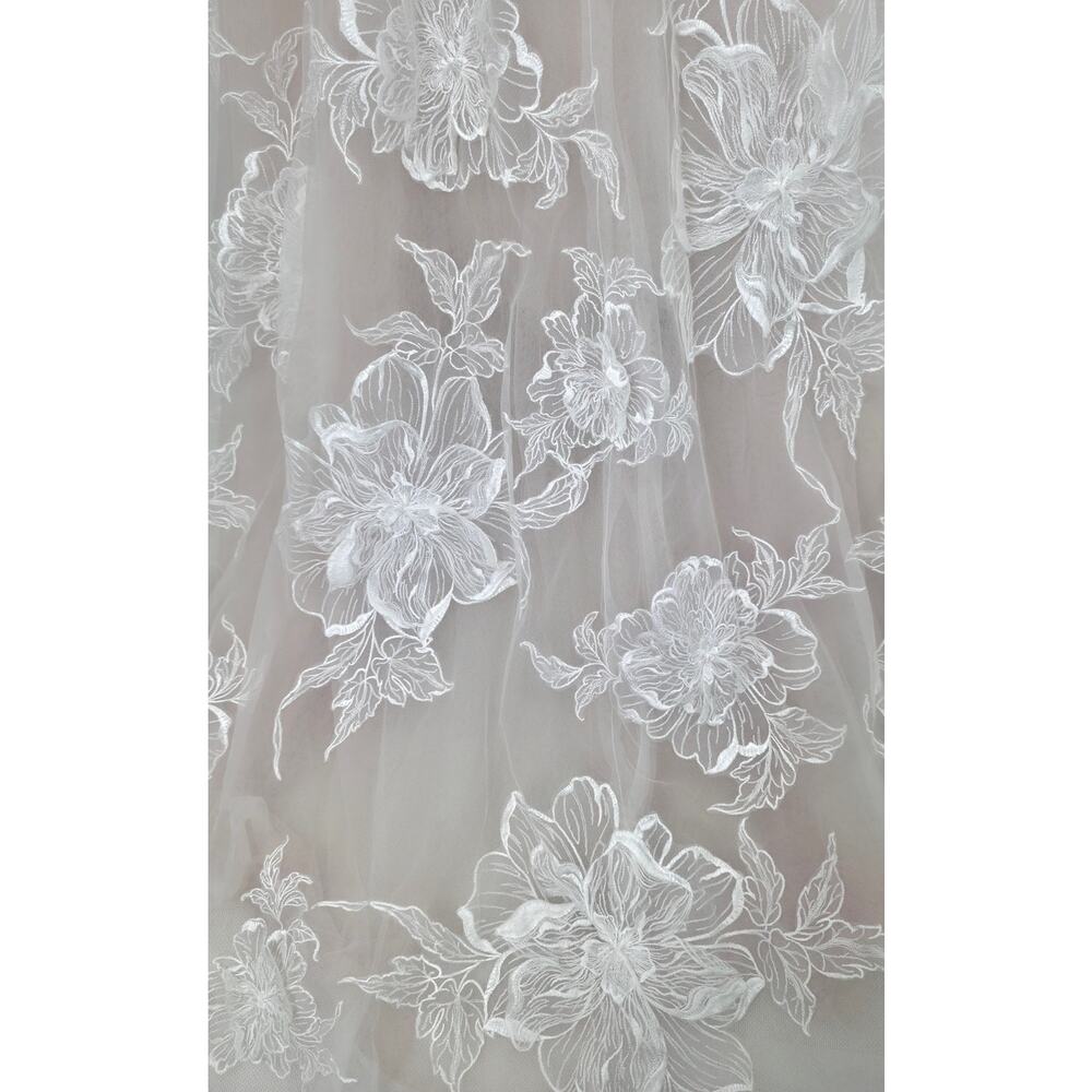 WATTERS Arien Ivory 3D Floral Corset Ball Gown Wedding Dress 14 NWT - Picture 16 of 16